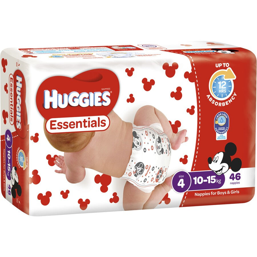 Huggies Nappies Size 4 Toddler 46pk