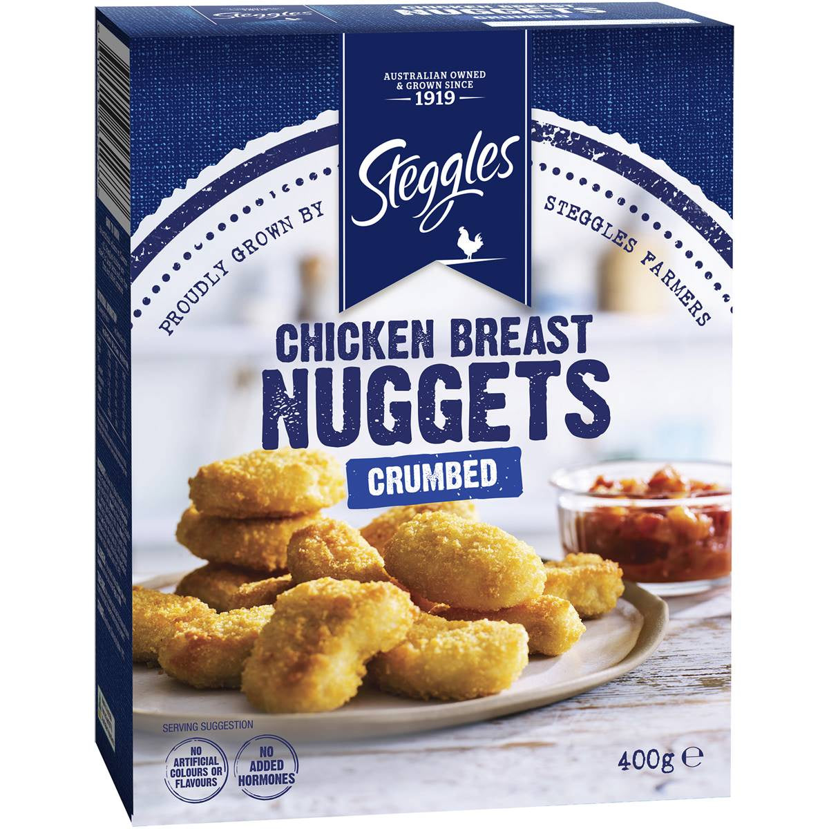 Steggles Chicken Breast Nuggets Crumbed 400g