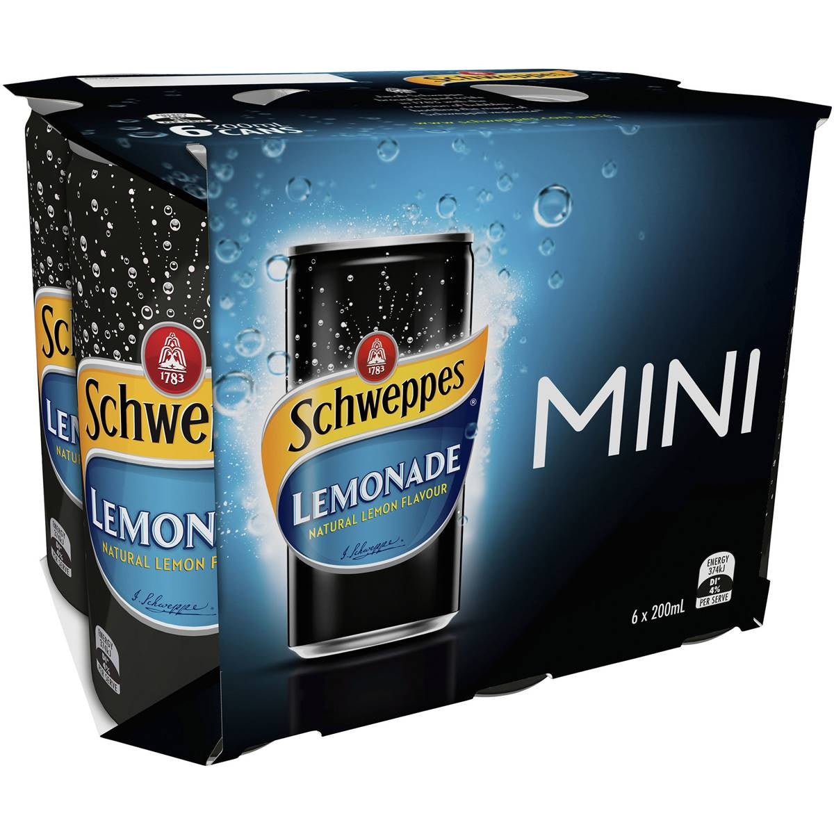 Schweppes Lemonade 200mL 6pk