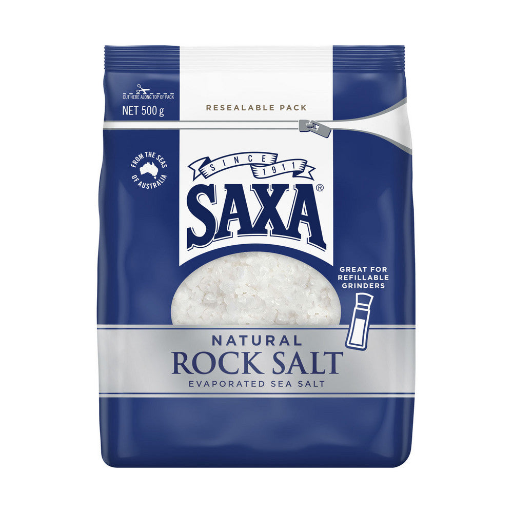 Saxa Natural Rock Salt 500g