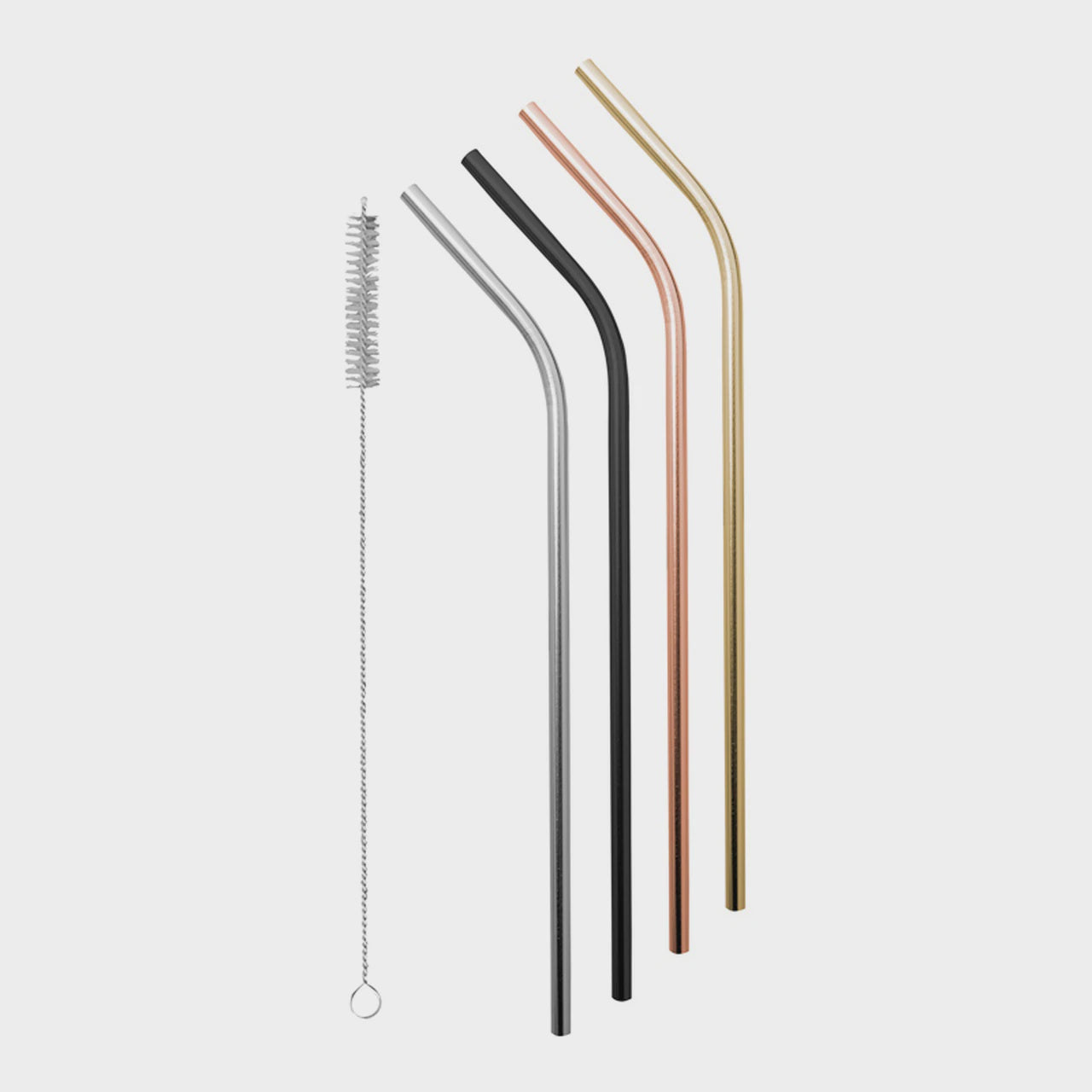 Stainless Straws - Precious Metals S/4