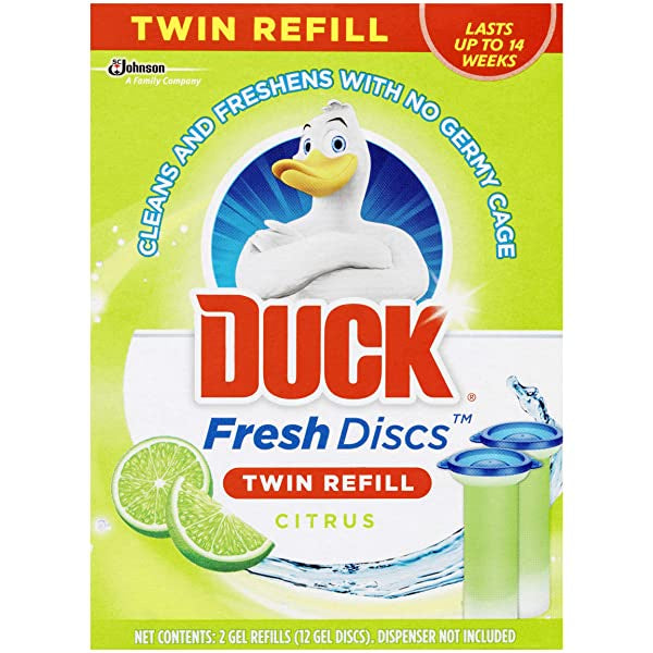 Duck Toilet Discs Twin Refill Lime Fresh 72mL