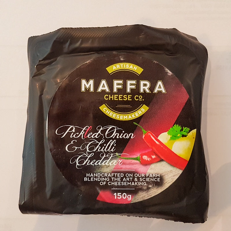 Maffra Cheese Co. Pickled Onion & Chilli Cheddar 150g