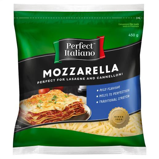 Perfect Italiano Shredded Mozzarella Cheese 450g