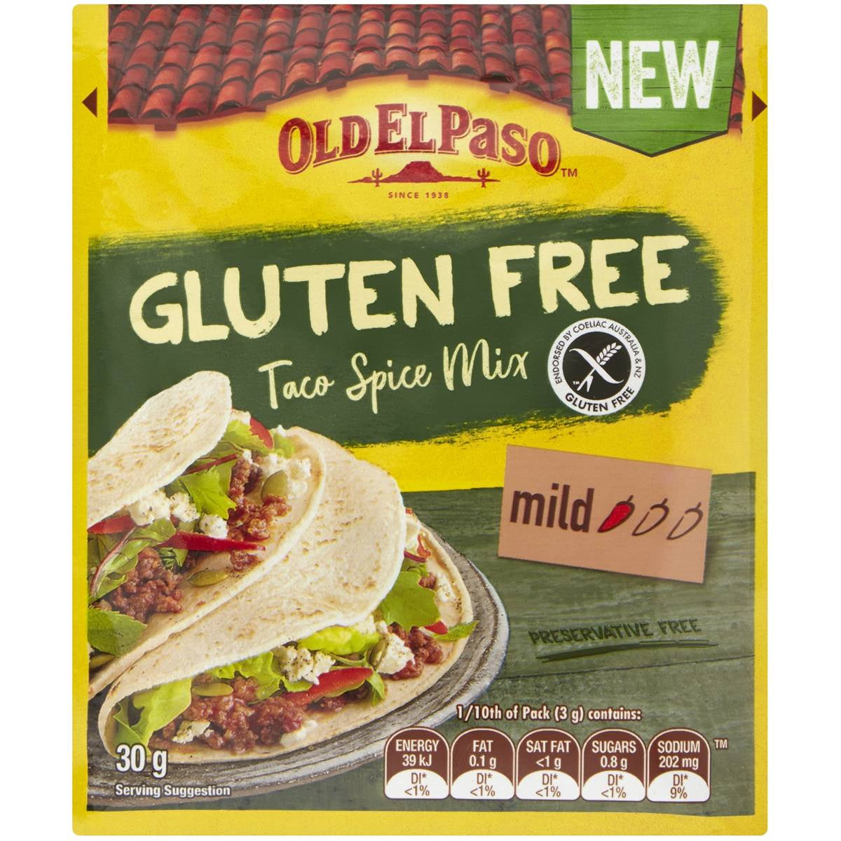 Old El Paso Spice Mix Gluten Free 30g