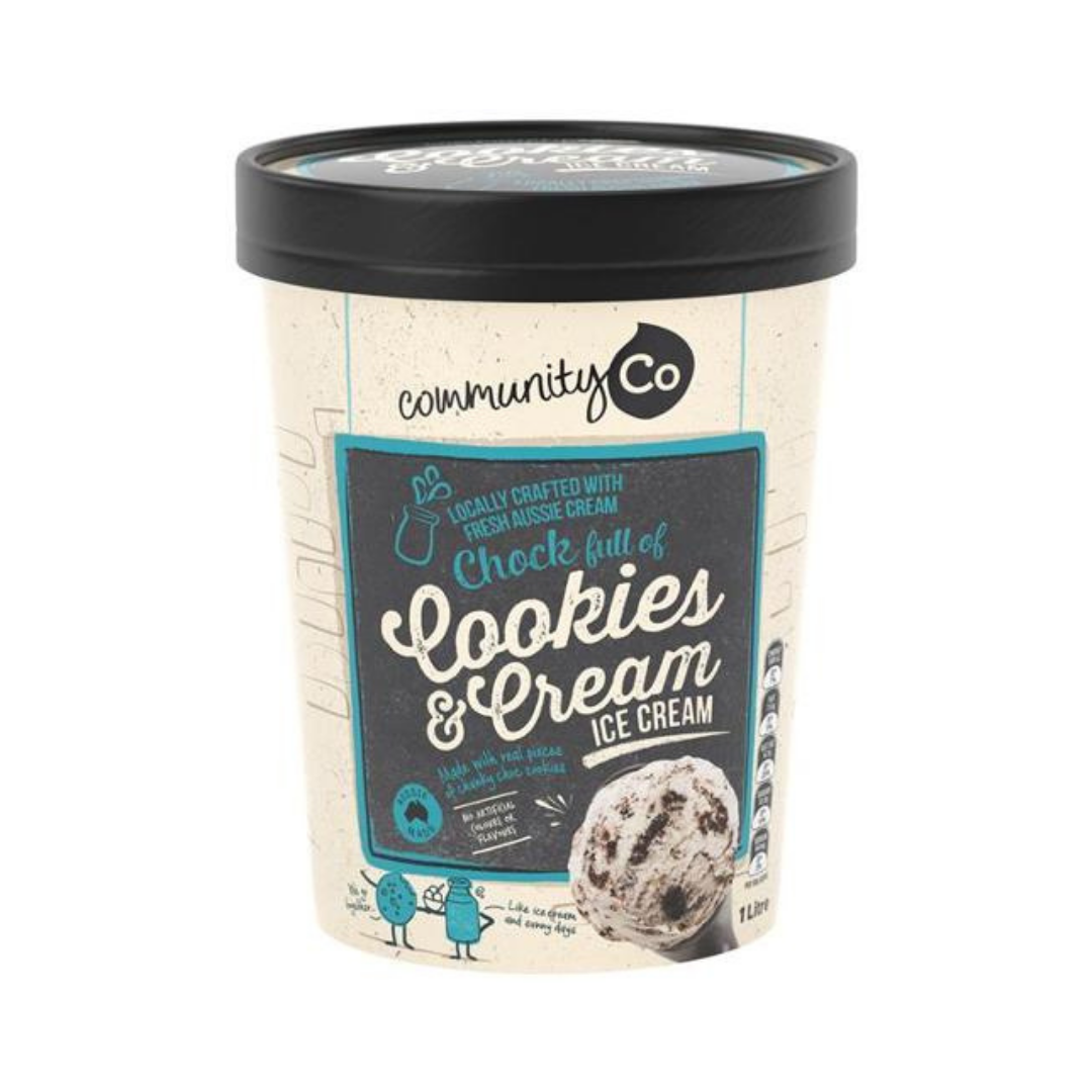 Community Co Ice Cream Cookies & Cream 1L