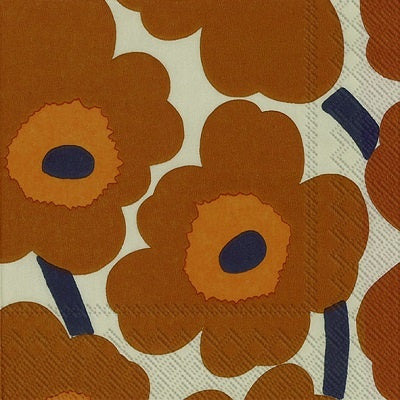 Marimekko Unikko Terracotta - Lunch Napkin