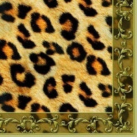 Leopard Ornament Paper Napkins Luncheon