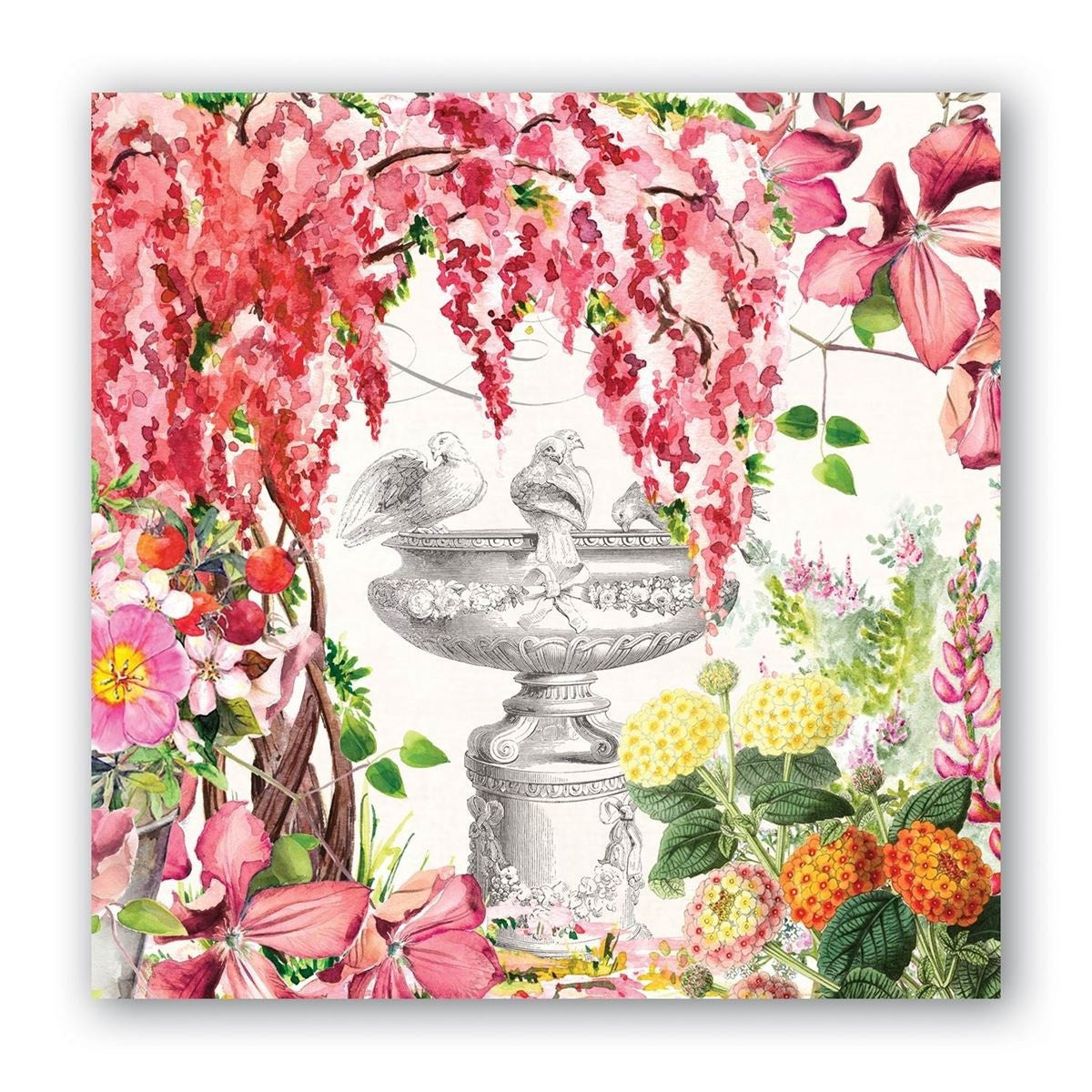 Michel Design Works In The Garden Paper Napkins Luncheon 33cm 20pk