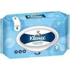 dnr Kleenex Flushable Wipes Unscented 42pk