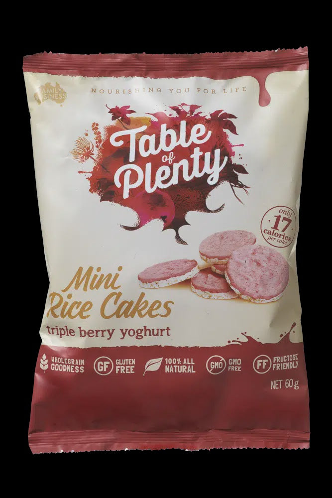 Table of Plenty Mini Rice Cake Triple Berry 60g