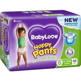 BabyLove Nappy Pants Jumbo Junior 15-25kg 42pk