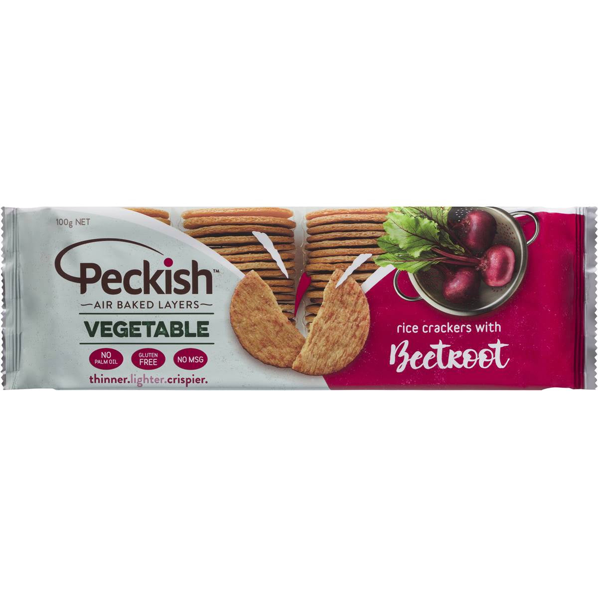 Peckish Rice Cracker Beetroot 100g