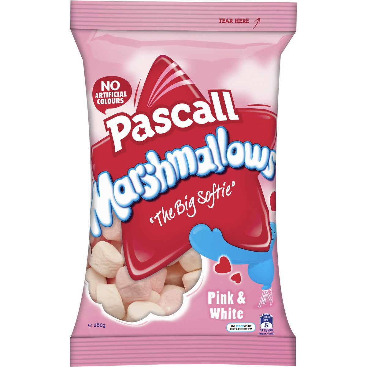 Pascall Marshmallows Pink & White 280g