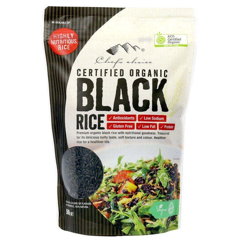 Chefs Choice Organic Black Rice 500g