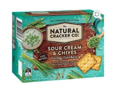 Natural Cracker Co Sour Cream & Chives 160g