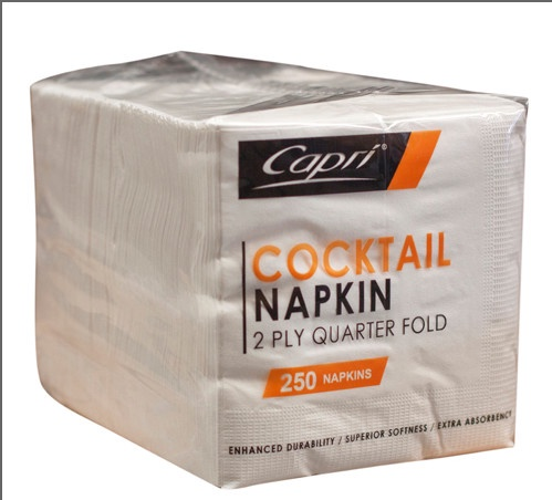 Bulk Napkin Cocktail White 2ply 2000pk