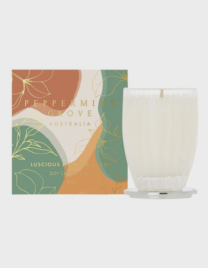 PG Lychee & Peony Mini Candle Card