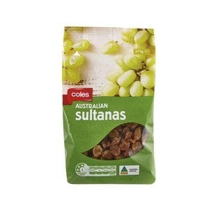 Coles  Sultanas 375g