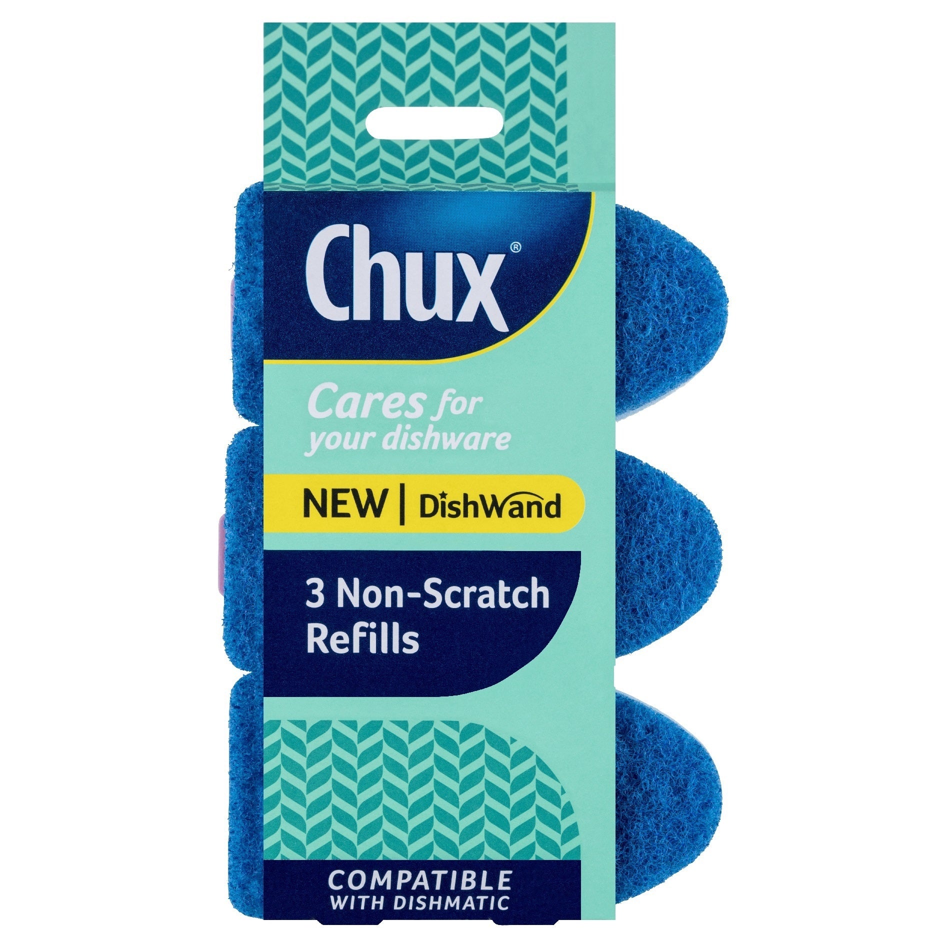 Chux Dishwand Non Scratch Refills 3pk