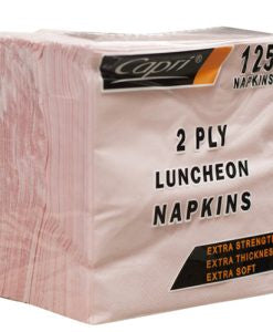 Capri Napkin 2ply Luncheon White 125pk