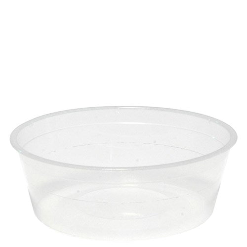 Round Plastic Container & Lid 330mL 10pk