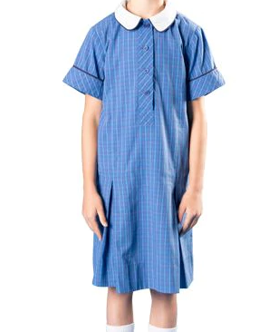 Tunic Blue Check Junior Size 12