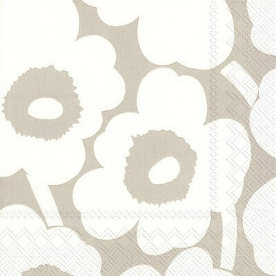 Marimekko Unikko Linen/White - Cocktail