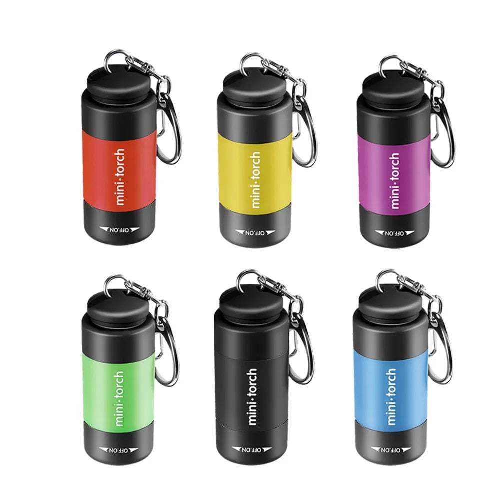 Mini USB Rechargeable Torch - Asst Colours