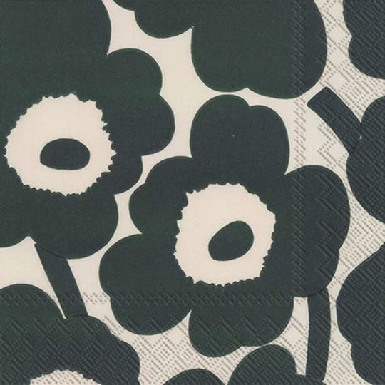 Marimekko Unikko Cream/Green - Lunch Napkin