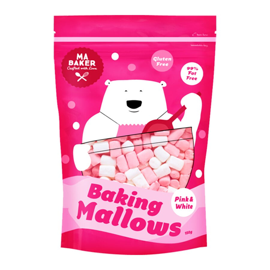 Ma Baker Mini Marshmallow Pink & White 150g