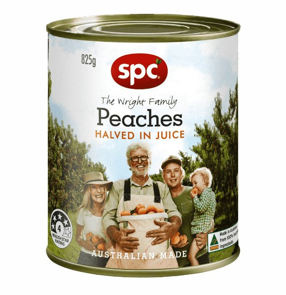 SPC Peach Halves in Juice 825g