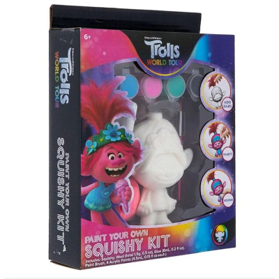 Trolls World Tour Paint Your Own Squishy Kit