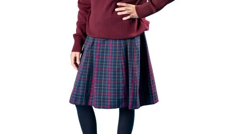 Pleated Skirt Tartan Junior Size 8