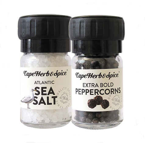 Cape Herb & Spice Salt & Pepper Grinder Twin Pack 110g