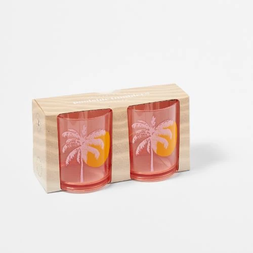 Sunnylife Tumblers Pink Set of 2