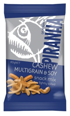 Piranha Cashew Multigrain & Soy Snack Mix 80g