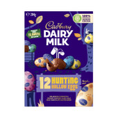 Cadbury Dairy Milk Egg Hunting Pack 204g 12pk