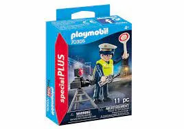 Playmobil Police Officer with Speed Trap 70305