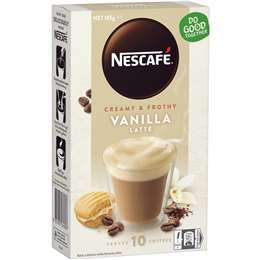 Nescafe Vanilla Latte 10pk