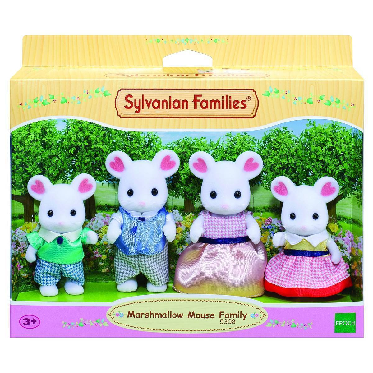 Sylvanian Families Marshmallow Mouse Family