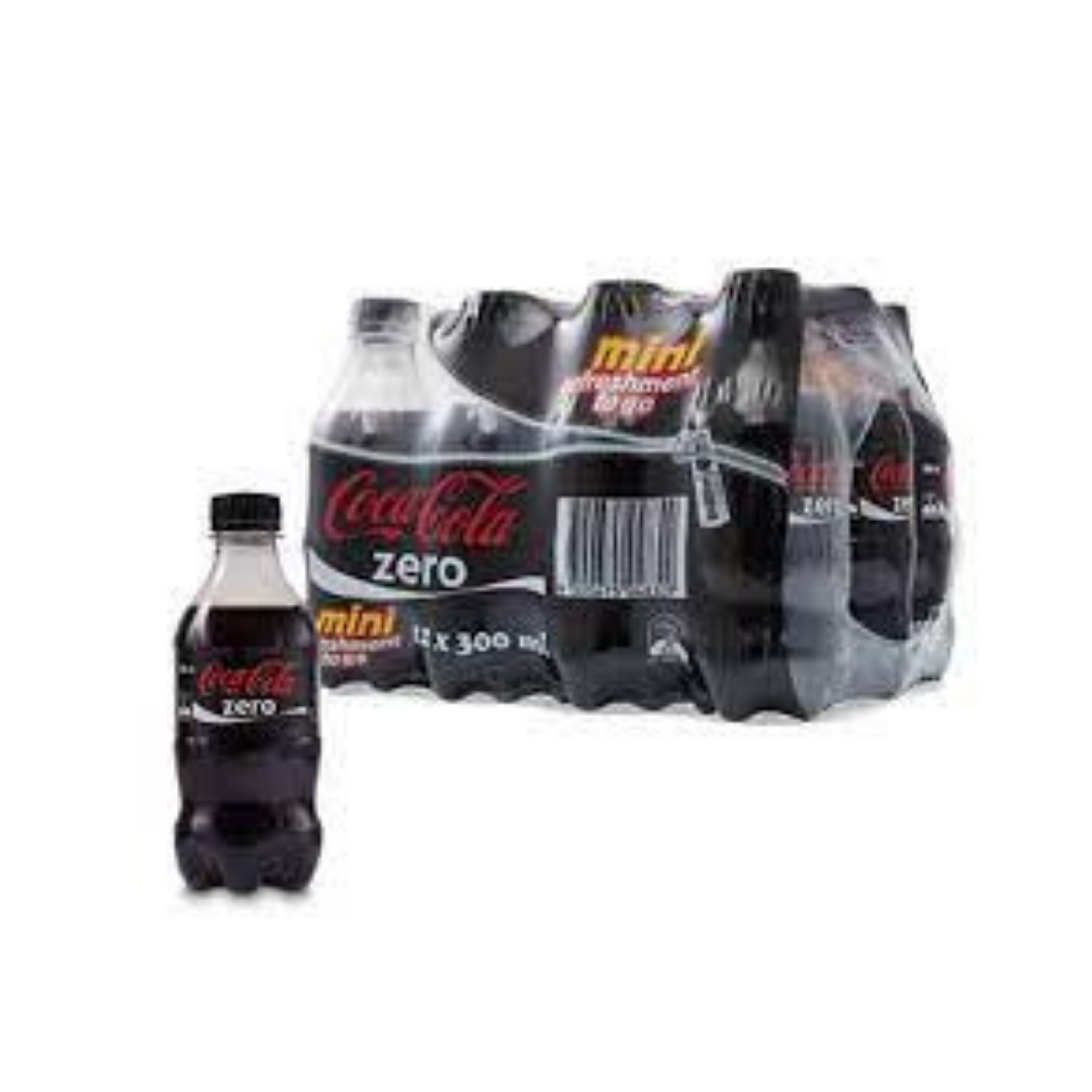 Coca Cola Coke Zero 300mL Bottle 12pk