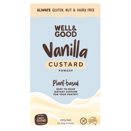 Well & Good Vanilla Gluten Free Custard Mix 250g