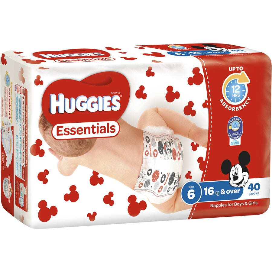 Huggies Nappies Size 6 Junior 40pk