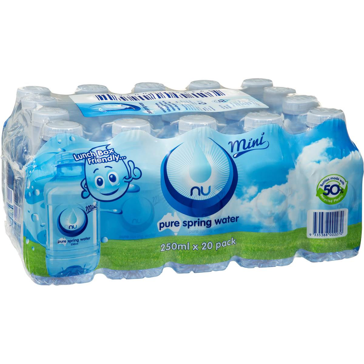 Nu Pure Spring Water 250mL 20pk