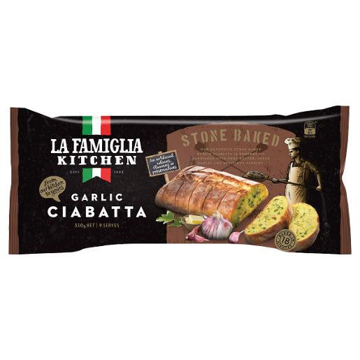 La Famiglia Garlic Ciabatta 330g