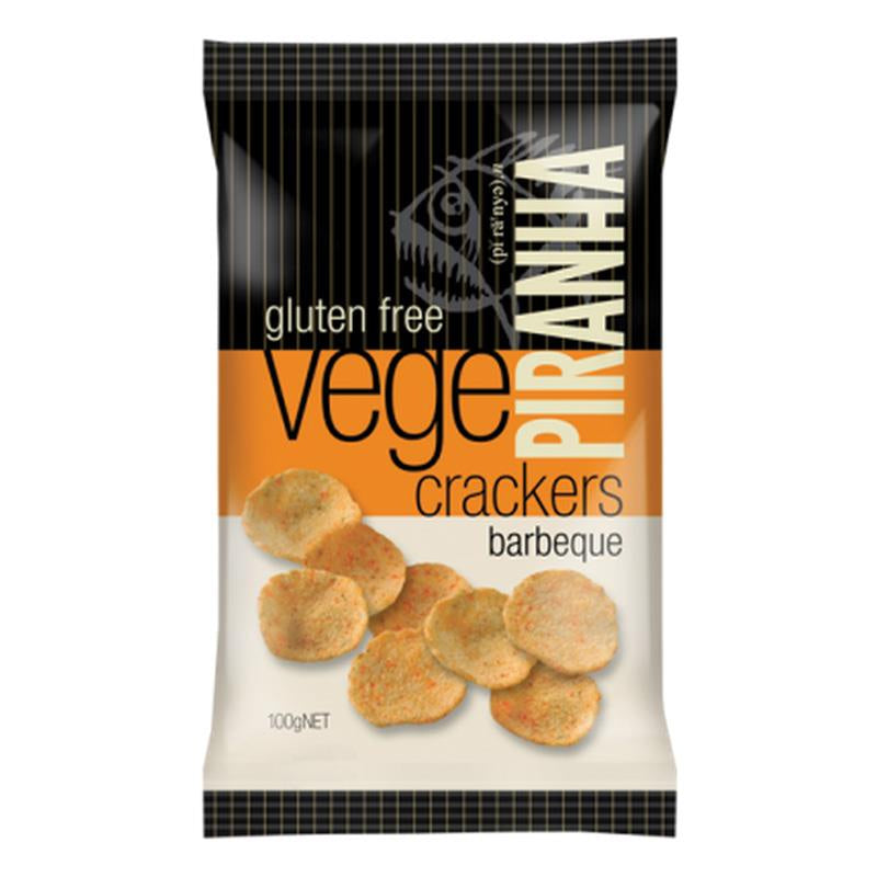 Piranha Vege Crackers GF Barbecue 100g