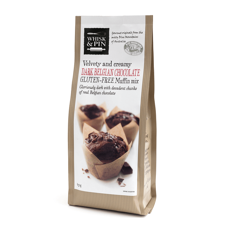 Whisk & Pin Dark Belgian Chocolate Gluten Free Muffin Mix 450g