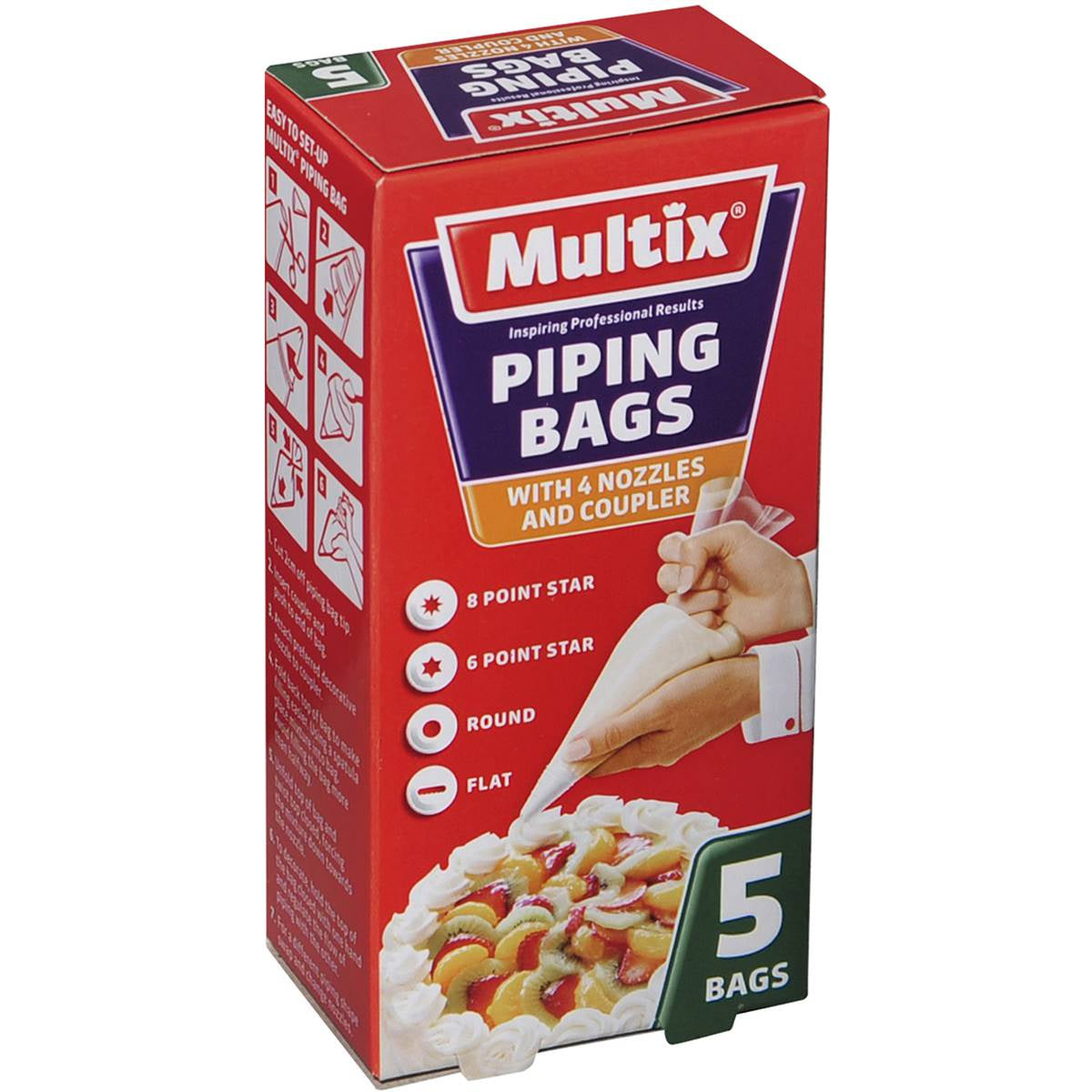 Multix Piping Bags 5pk