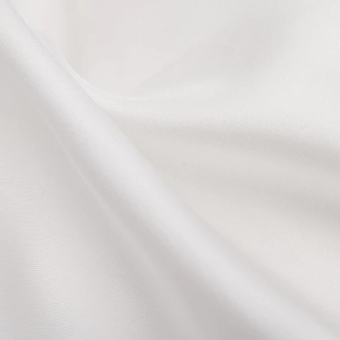 Bleached White Twill Silk Scarf 90cm